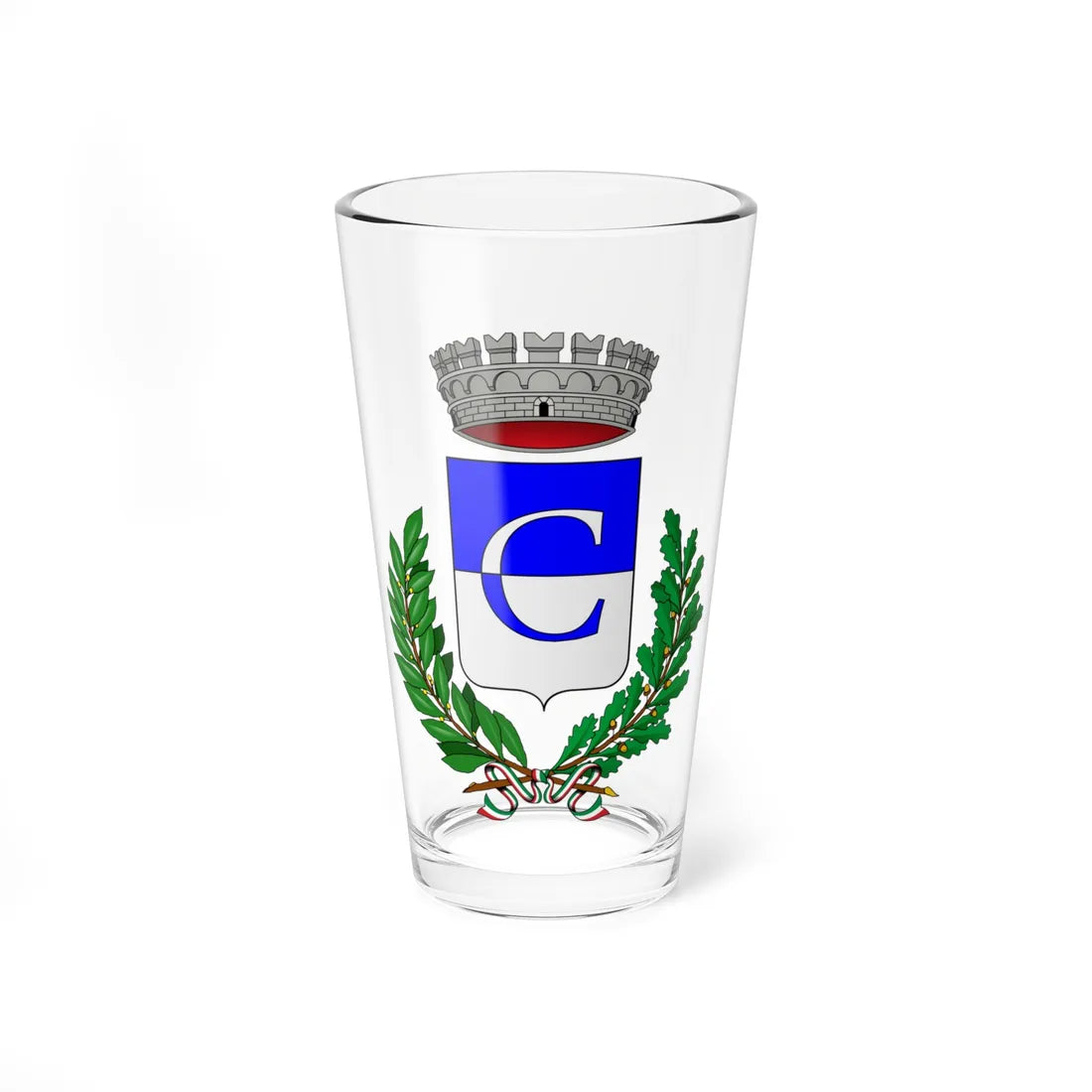 Cardè-Stemma (Italy) (Coat of Arms) Pint Glass 16oz 16oz - Go Mug Yourself