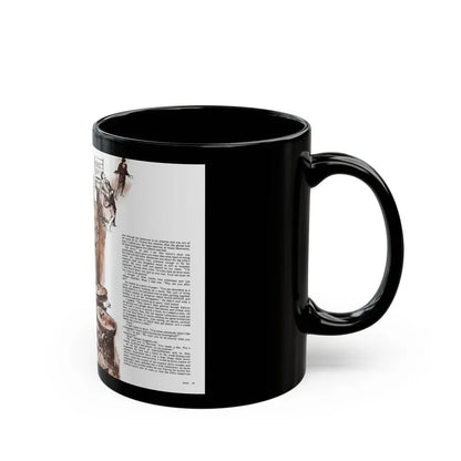 Card Trick, Man magazine, October 1971 - Black Coffee Mug - Go Mug Yourself