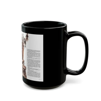 Card Trick, Man magazine, October 1971 - Black Coffee Mug - Go Mug Yourself