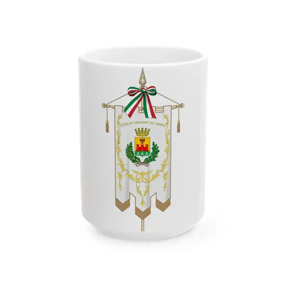 Cardano al Campo-Gonfalone (Italy) White Coffee Mug 15oz - Go Mug Yourself