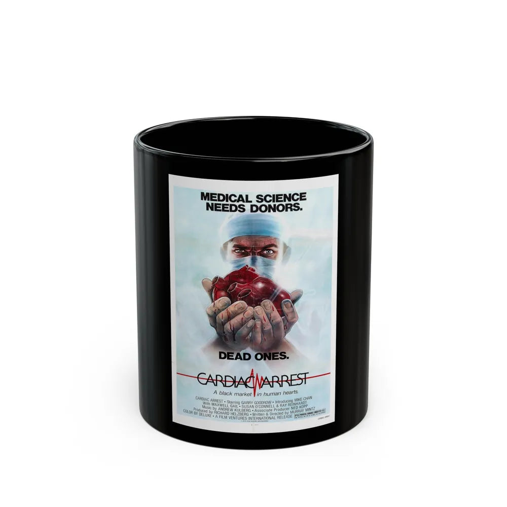 CARDIAC ARREST 1980 Movie Poster - Black Coffee Mug-11oz-Go Mug Yourself