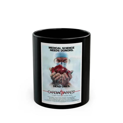 CARDIAC ARREST 1980 Movie Poster - Black Coffee Mug 11oz - Go Mug Yourself