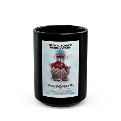 CARDIAC ARREST 1980 Movie Poster - Black Coffee Mug 15oz - Go Mug Yourself