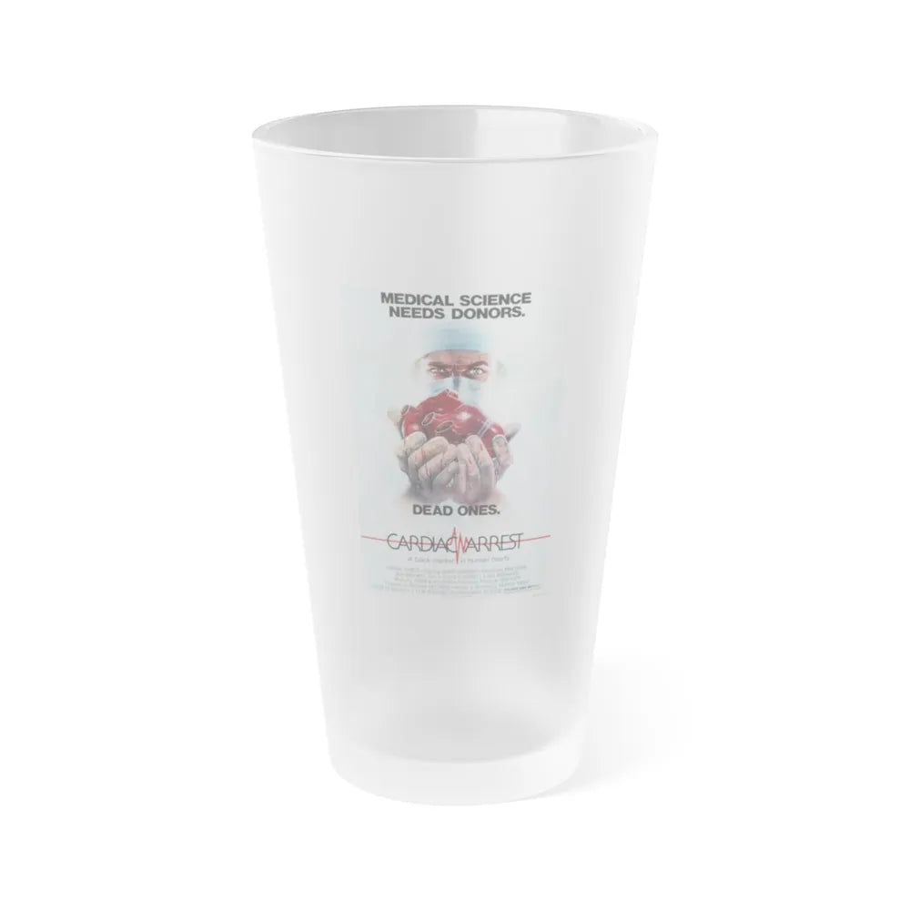 CARDIAC ARREST 1980 Movie Poster - Frosted Pint Glass 16oz-16oz-Frosted-Go Mug Yourself