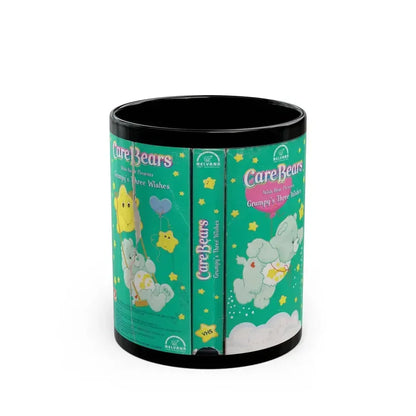 CARE BEARS GRUMPYS THREE WISHES (VHS COVER) - Black Coffee Mug 11oz - Go Mug Yourself