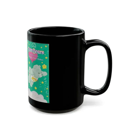 CARE BEARS GRUMPYS THREE WISHES (VHS COVER) - Black Coffee Mug - Go Mug Yourself