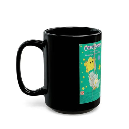 CARE BEARS GRUMPYS THREE WISHES (VHS COVER) - Black Coffee Mug - Go Mug Yourself