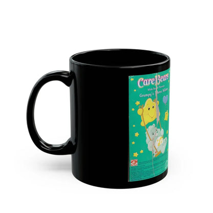 CARE BEARS GRUMPYS THREE WISHES (VHS COVER) - Black Coffee Mug-Go Mug Yourself