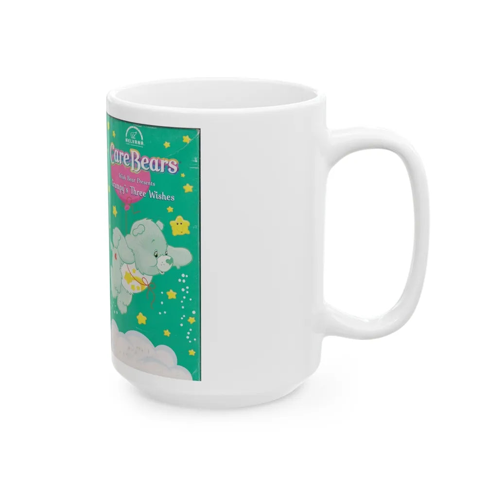 CARE BEARS GRUMPYS THREE WISHES (VHS COVER) - White Coffee Mug-Go Mug Yourself