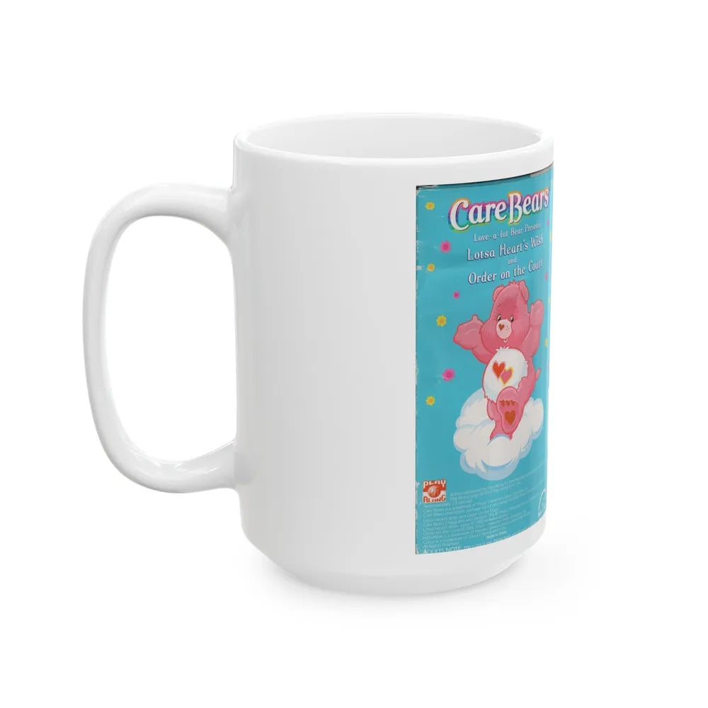 CARE BEARS LOTSA HEARTS WISH (VHS COVER) - White Coffee Mug-Go Mug Yourself