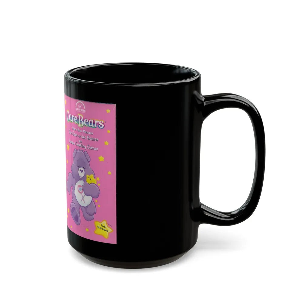 CAREBEARS THE CARE A LOT GAMES (VHS COVER) - Black Coffee Mug-Go Mug Yourself