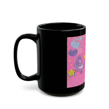 CAREBEARS THE CARE A LOT GAMES (VHS COVER) - Black Coffee Mug-Go Mug Yourself