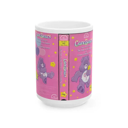 CAREBEARS THE CARE A LOT GAMES (VHS COVER) - White Coffee Mug 15oz - Go Mug Yourself