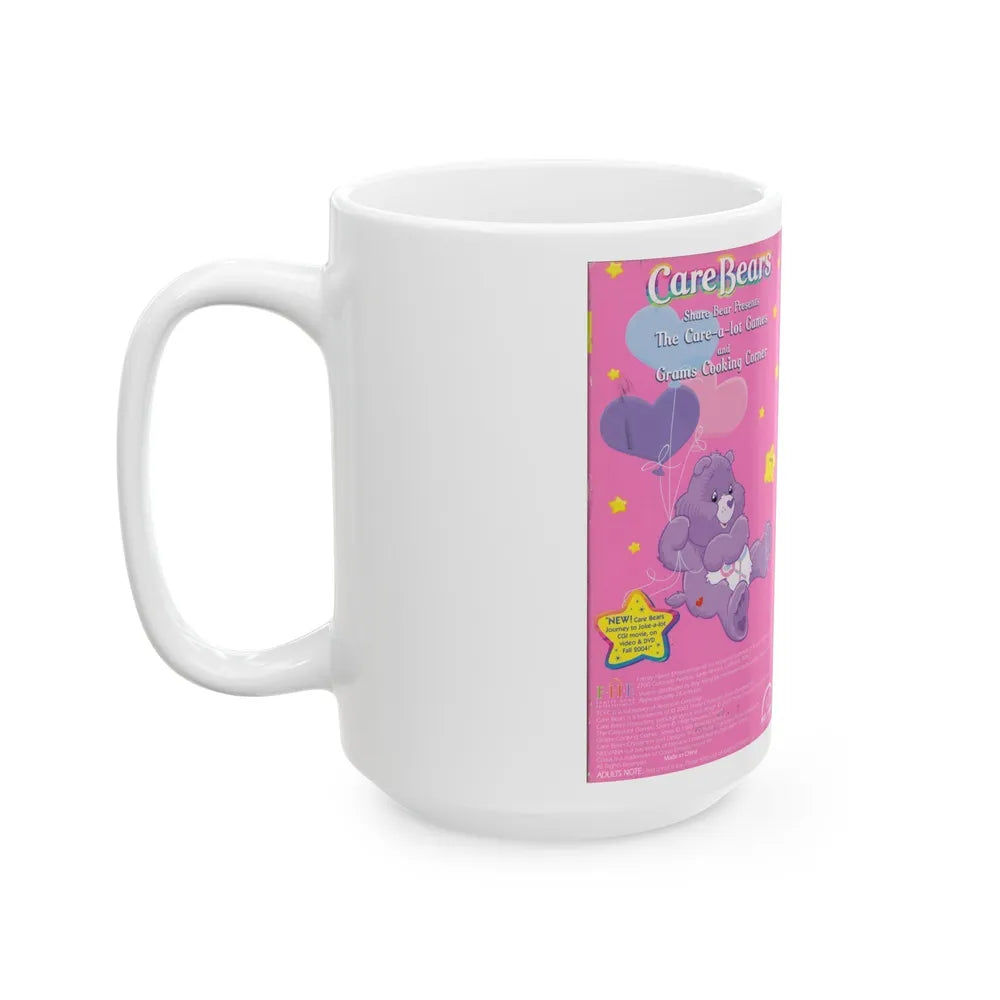 CAREBEARS THE CARE A LOT GAMES (VHS COVER) - White Coffee Mug-Go Mug Yourself