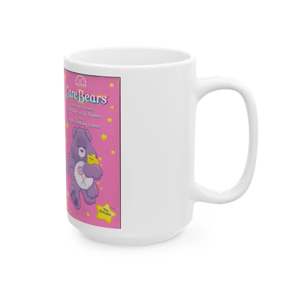 CAREBEARS THE CARE A LOT GAMES (VHS COVER) - White Coffee Mug-Go Mug Yourself