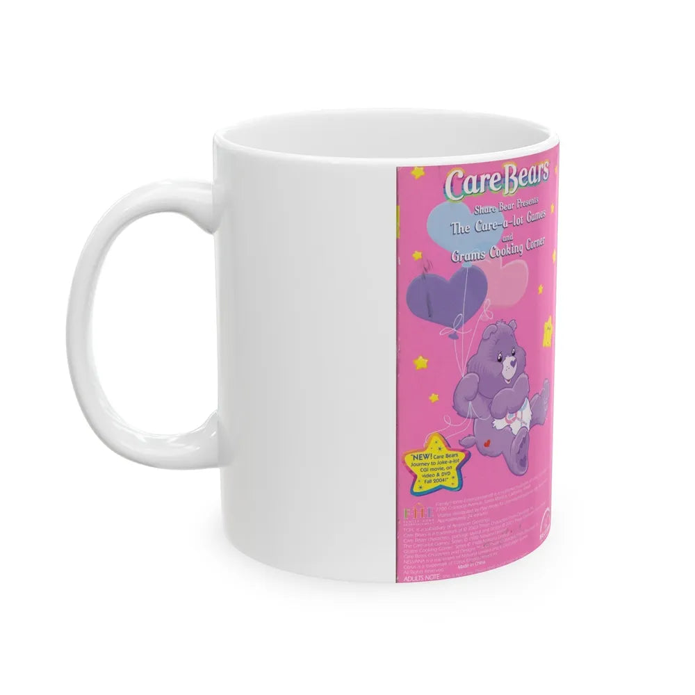 CAREBEARS THE CARE A LOT GAMES (VHS COVER) - White Coffee Mug-Go Mug Yourself