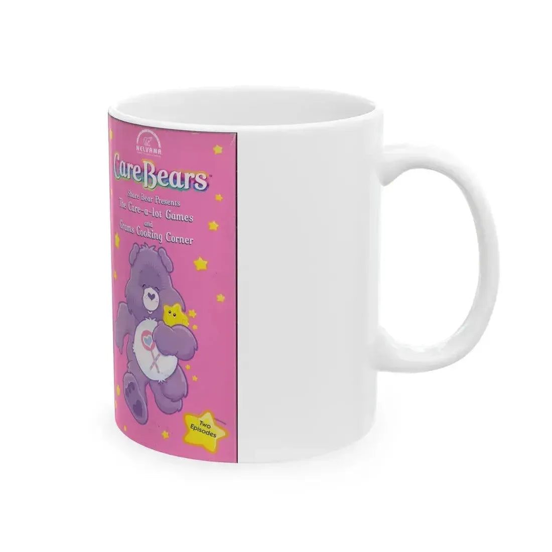 CAREBEARS THE CARE A LOT GAMES (VHS COVER) - White Coffee Mug - Go Mug Yourself