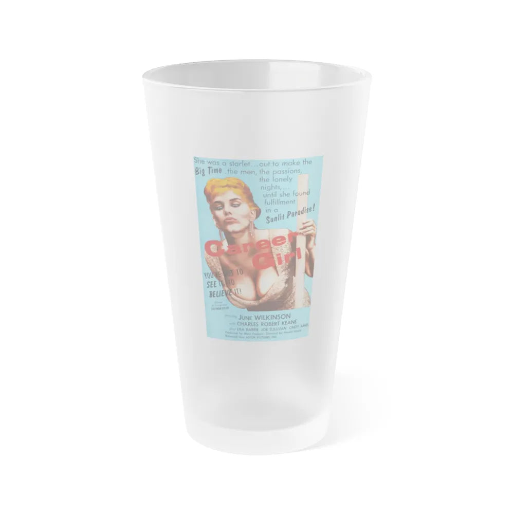 CAREER GIRL 1944 Movie Poster - Frosted Pint Glass 16oz-16oz-Frosted-Go Mug Yourself