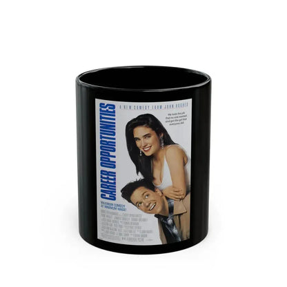 CAREER OPPORTUNITIES 1991 Movie Poster - Black Coffee Mug 11oz - Go Mug Yourself