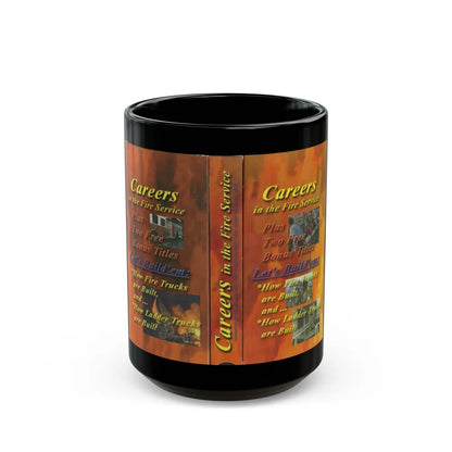 CAREERS IN THE FIRE SERVICE (VHS COVER) - Black Coffee Mug-15oz-Go Mug Yourself