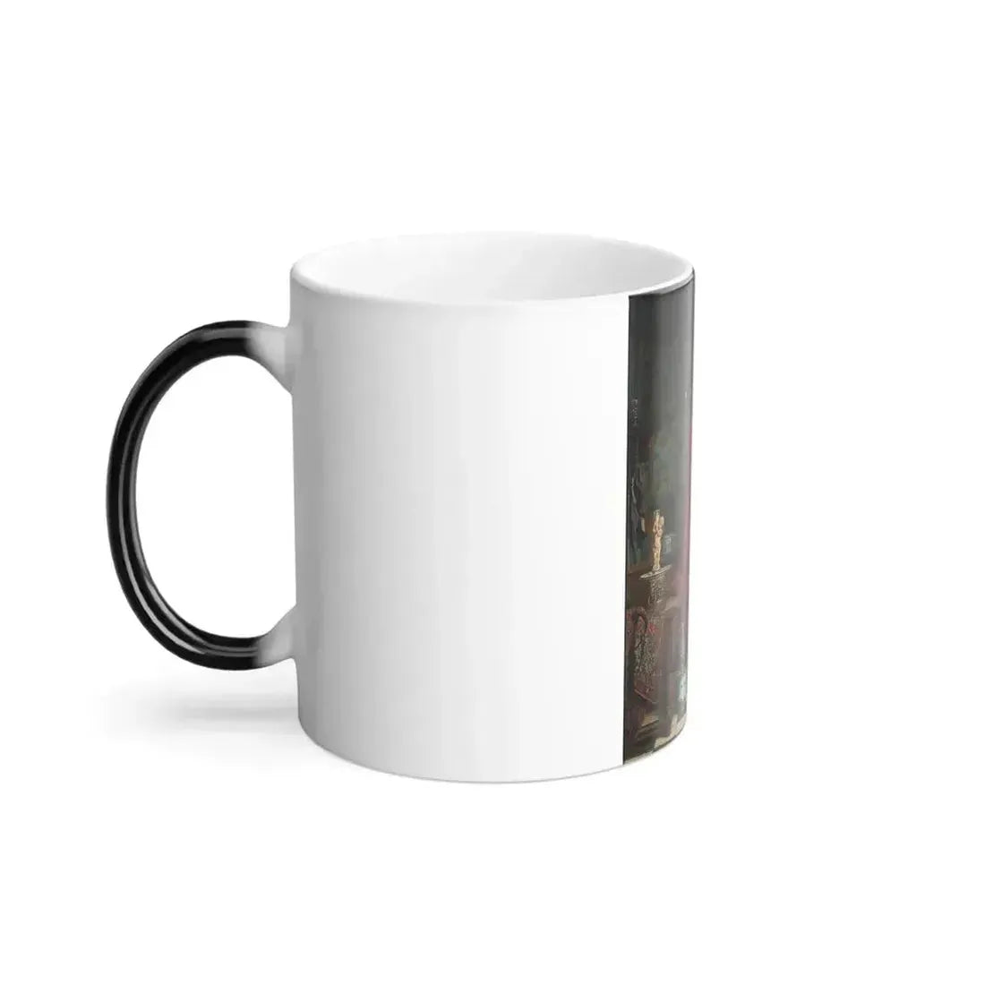 Carel Jozeph Grips (1825-1920) Waiting for a loved one - Oil on Panel 1894 - Color Changing Mug 11oz - Go Mug Yourself