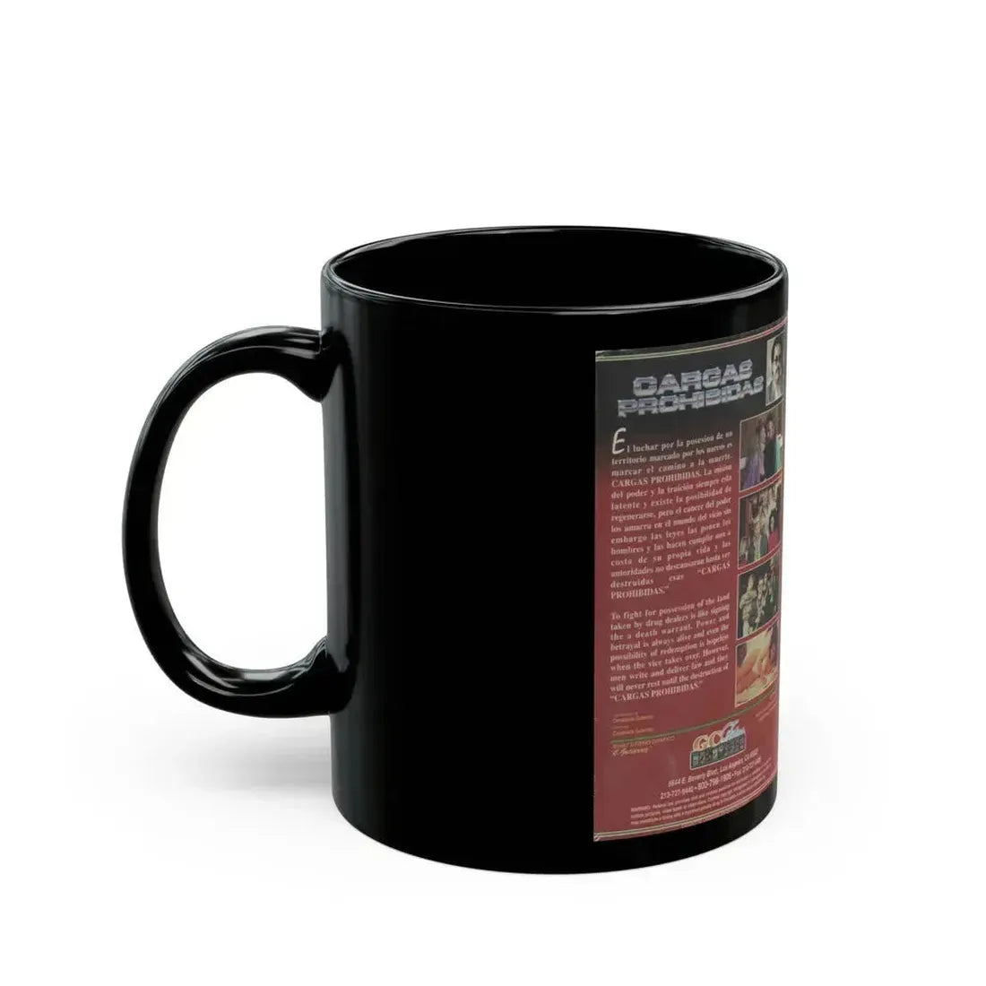 CARGAS PROHIBIDAS (VHS COVER) - Black Coffee Mug - Go Mug Yourself