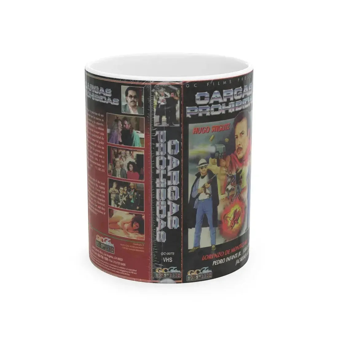CARGAS PROHIBIDAS (VHS COVER) - White Coffee Mug 11oz - Go Mug Yourself