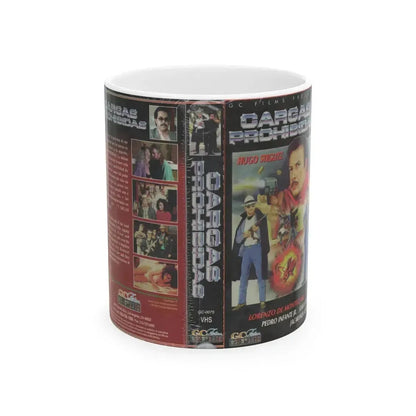 CARGAS PROHIBIDAS (VHS COVER) - White Coffee Mug 11oz - Go Mug Yourself