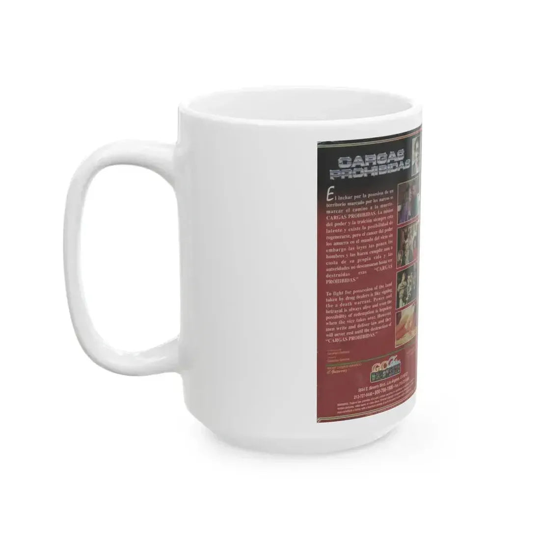 CARGAS PROHIBIDAS (VHS COVER) - White Coffee Mug - Go Mug Yourself