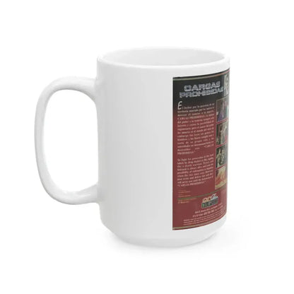 CARGAS PROHIBIDAS (VHS COVER) - White Coffee Mug - Go Mug Yourself