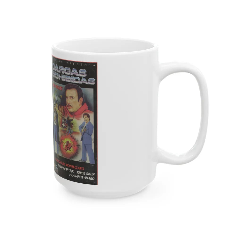 CARGAS PROHIBIDAS (VHS COVER) - White Coffee Mug-Go Mug Yourself