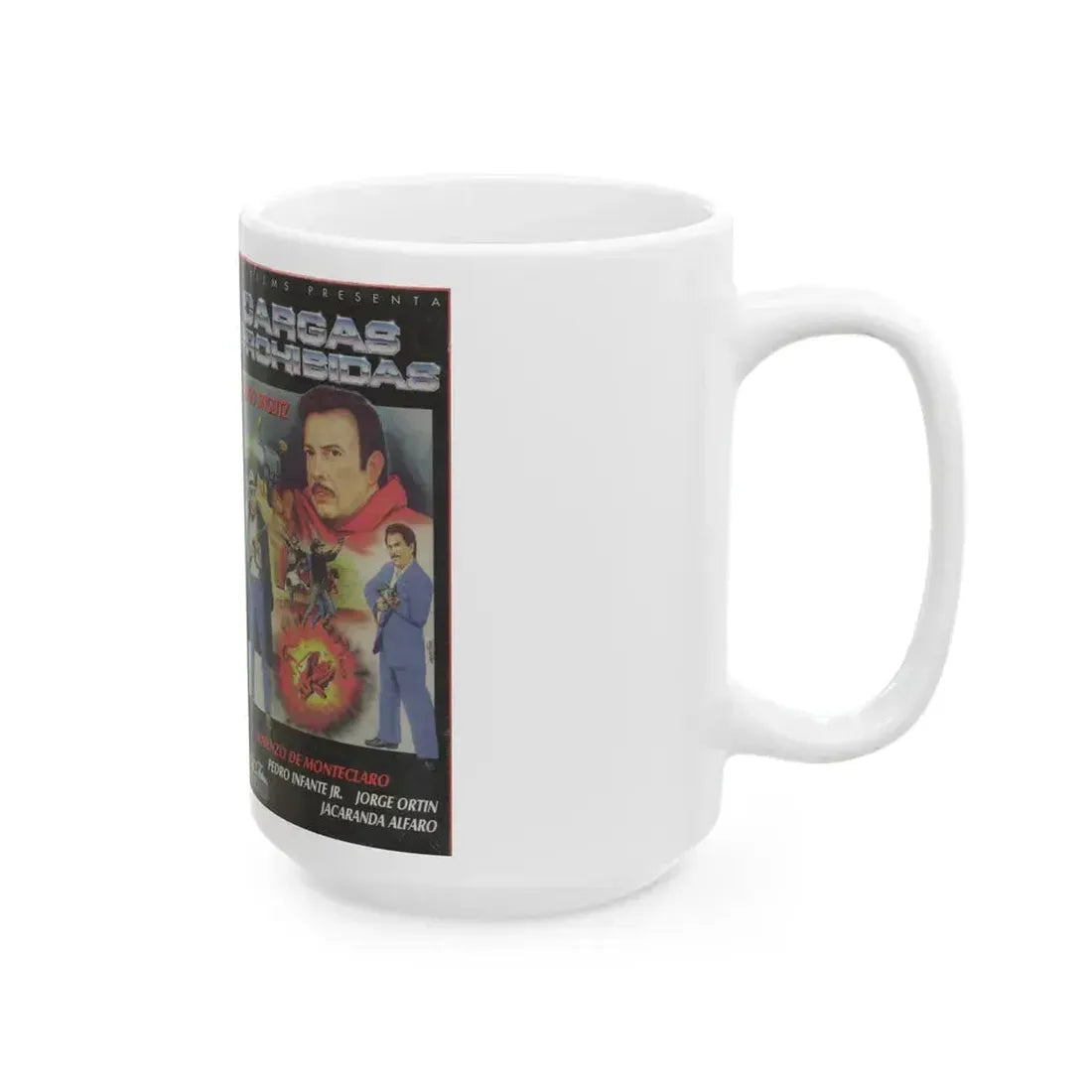 CARGAS PROHIBIDAS (VHS COVER) - White Coffee Mug - Go Mug Yourself