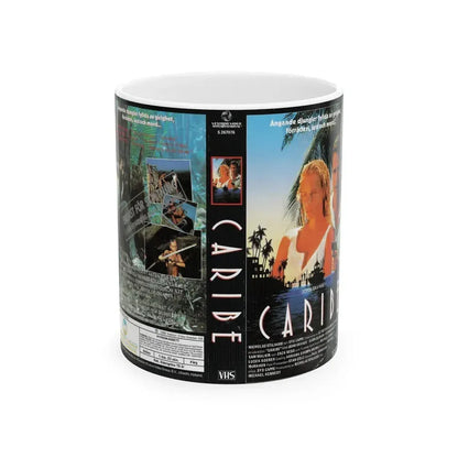 CARIBE (VHS COVER) - White Coffee Mug 11oz - Go Mug Yourself