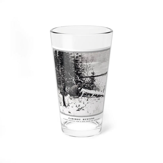 Caribou Hunting, Collier's, December 21, 1901 (Magazine Illustration) Pint Glass 16oz-16oz-Go Mug Yourself