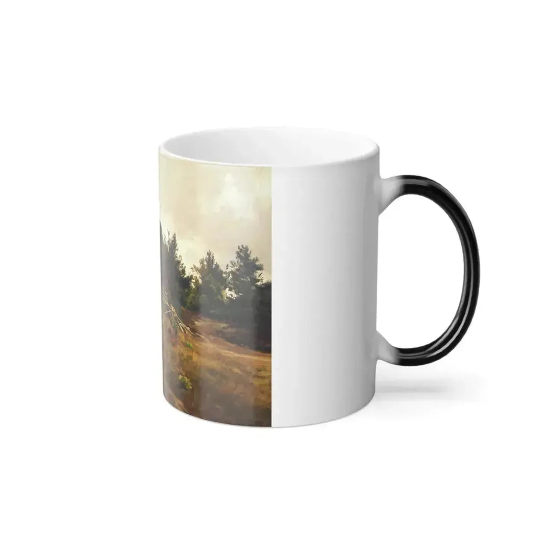 Carl Coven Schirm (1852-1928) Decayed Sheepfold- oil on canvas 1908 - Color Changing Mug 11oz - Go Mug Yourself