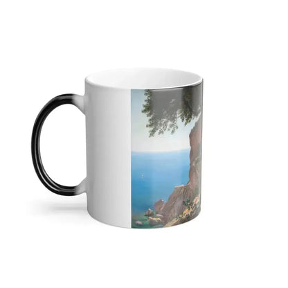 Carl Fredrik Aagaard (1833-1895) From the coast of Amalfi - Color Changing Mug 11oz - Go Mug Yourself