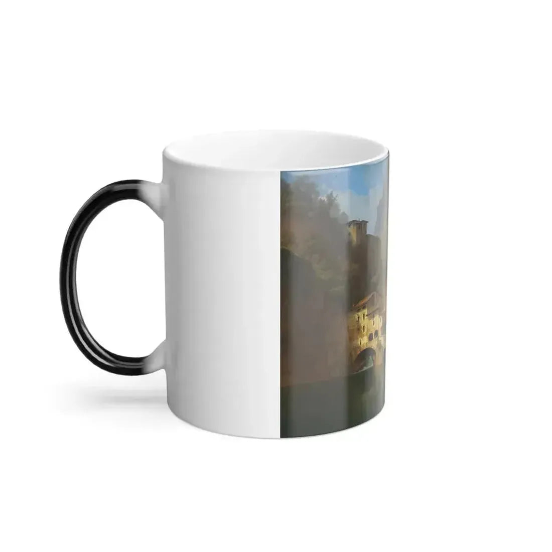 Carl Friedrich Heinzmann (1795-1846) Fishermen on an Italian Lake - Color Changing Mug 11oz - Go Mug Yourself