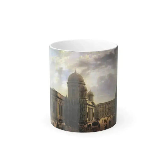 Carl Georg Adolph Hasenpflug (1802-1858) Der Berliner Dom - Oil on Canvas 1825 - Color Changing Mug 11oz 11oz - Go Mug Yourself