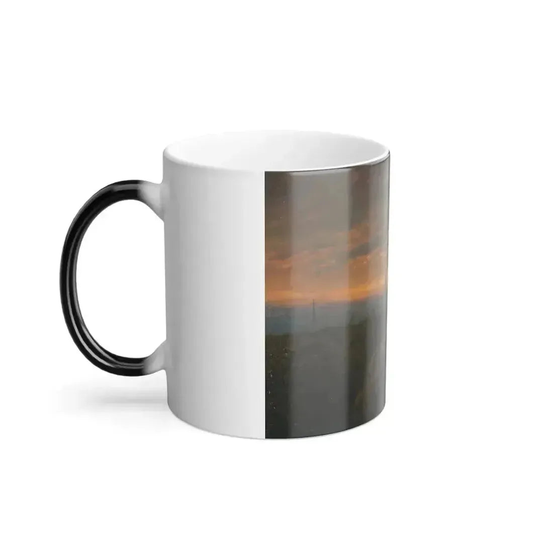 Carl Gustav Carus (1789-1869) Blick auf Dresden bei Sonnenuntergang - Oil on Canvas c1822 - Color Changing Mug 11oz - Go Mug Yourself