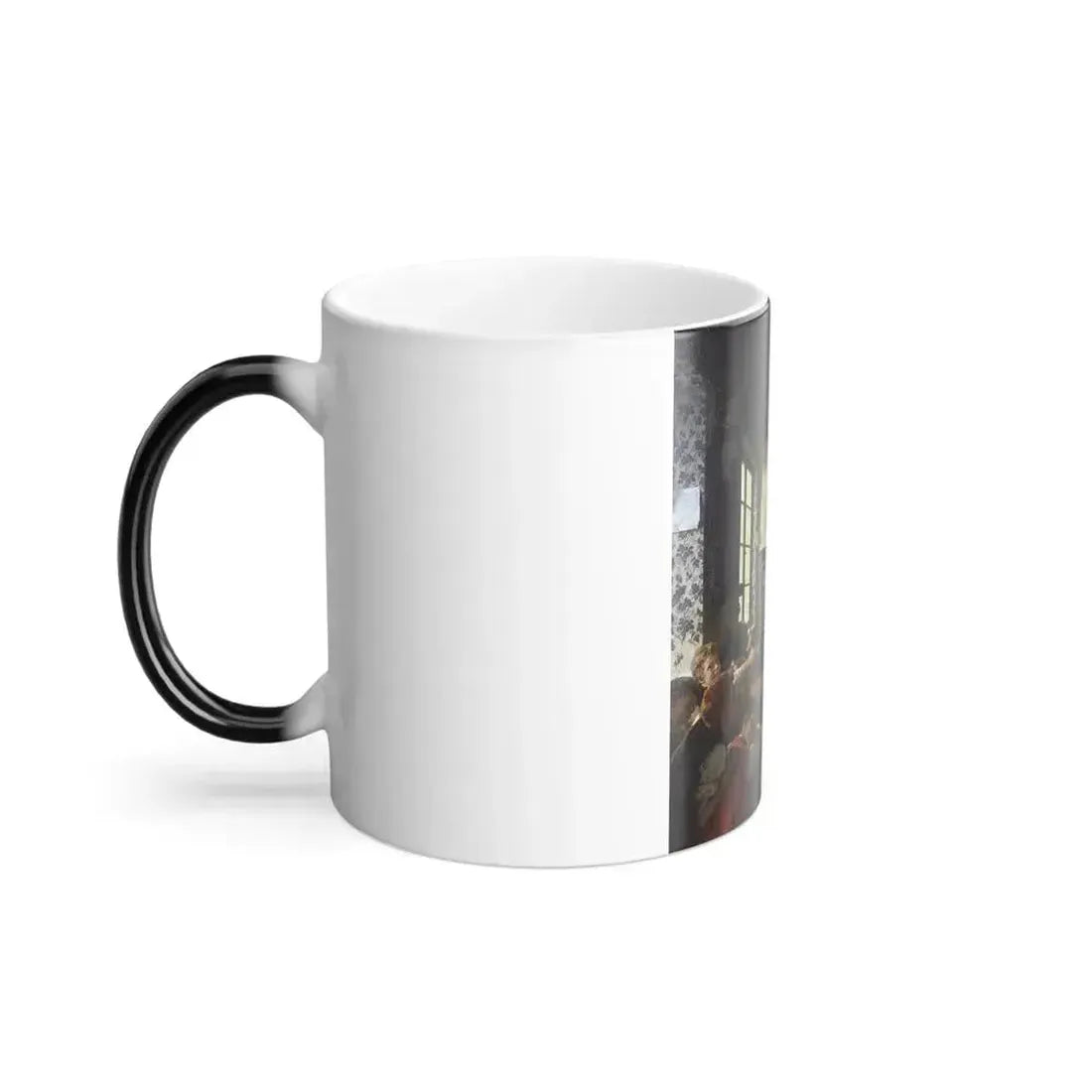 Carl Hertel (1837-1895) Young Germany in School - Oil on canvas - Color Changing Mug 11oz - Go Mug Yourself