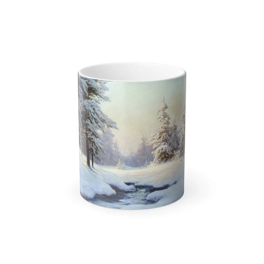 Carl Kenzler (1872-1947) Winter Landscape - Color Changing Mug 11oz-Go Mug Yourself