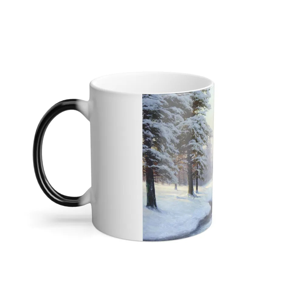 Carl Kenzler (1872-1947) Winter Landscape - Color Changing Mug 11oz-Go Mug Yourself