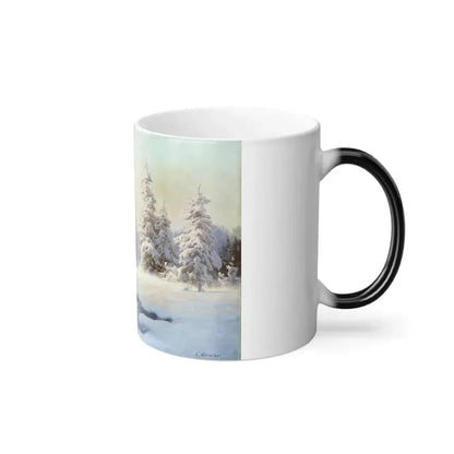 Carl Kenzler (1872-1947) Winter Landscape - Color Changing Mug 11oz - Go Mug Yourself