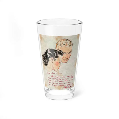 Carl Laemmle Sketch (c. 1937) (Magazine Illustration) Pint Glass 16oz 16oz - Go Mug Yourself