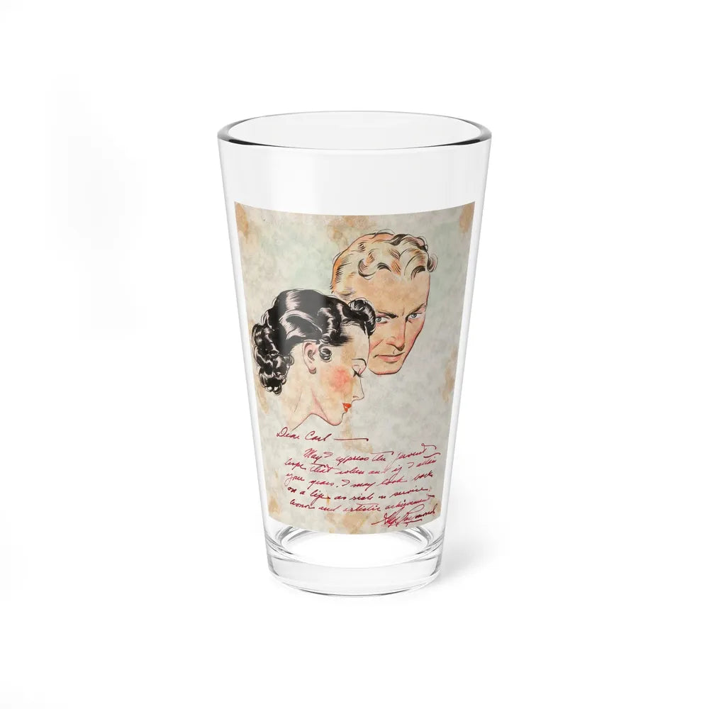 Carl Laemmle Sketch (c. 1937) (Magazine Illustration) Pint Glass 16oz-16oz-Go Mug Yourself