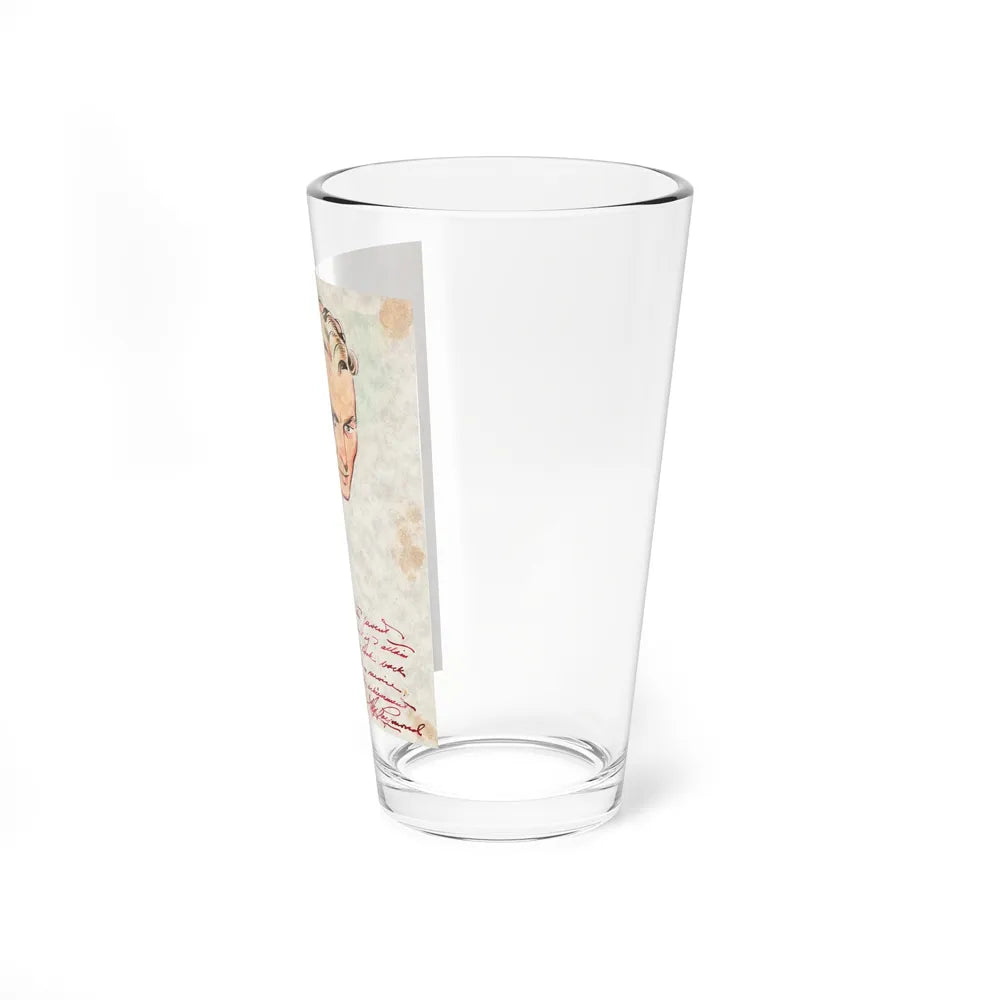 Carl Laemmle Sketch (c. 1937) (Magazine Illustration) Pint Glass 16oz-Go Mug Yourself