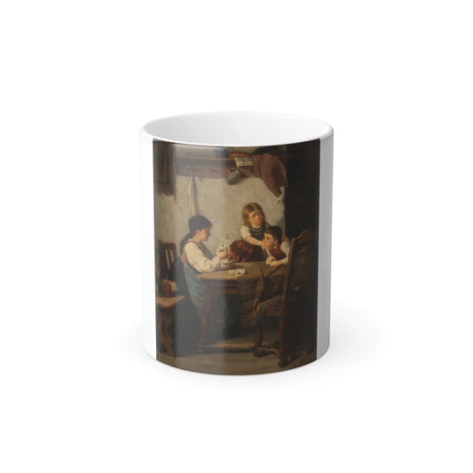 Carl Robiczek (1839-1918) The Mischief - Oil on Canvas 1873 - Color Changing Mug 11oz-11oz-Go Mug Yourself