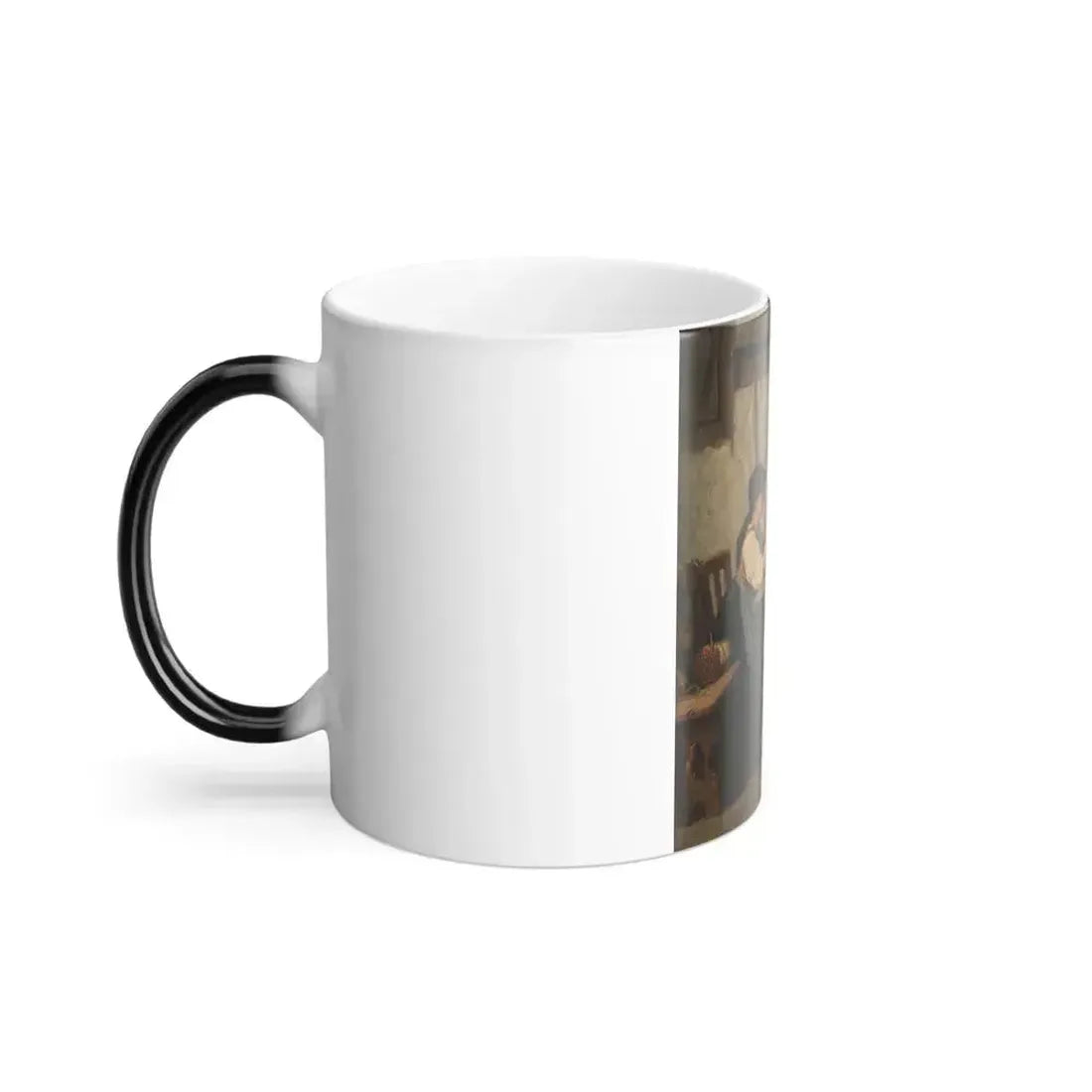 Carl Robiczek (1839-1918) The Mischief - Oil on Canvas 1873 - Color Changing Mug 11oz - Go Mug Yourself