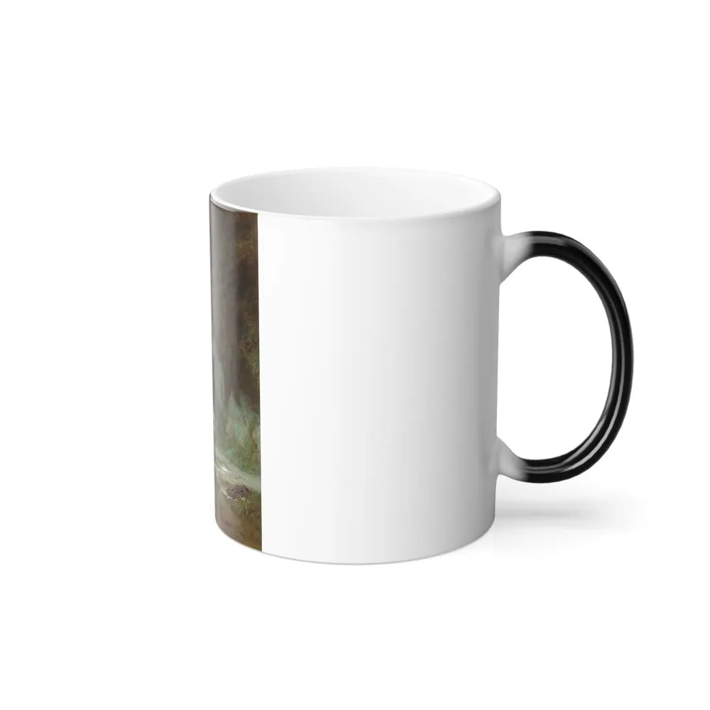 Carl Spitzweg (1808-1885) Bathing Nymph - oil on canvas 1855 - Color Changing Mug 11oz-Go Mug Yourself