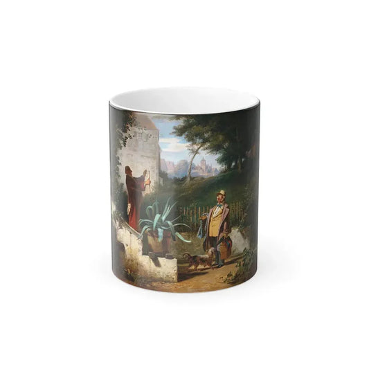 Carl Spitzweg (1808-1885) Childhood Friends - oil on canvas c1855 - Color Changing Mug 11oz Default Title 11oz - Go Mug Yourself